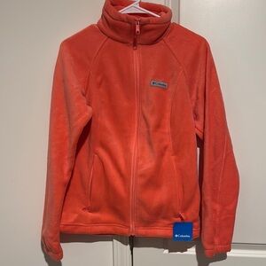 Columbia Vibrant Orange Fleece Jacket